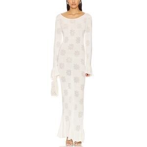 Asta Resort Elegant Venetian White Rafaella Maxi Dress Size L